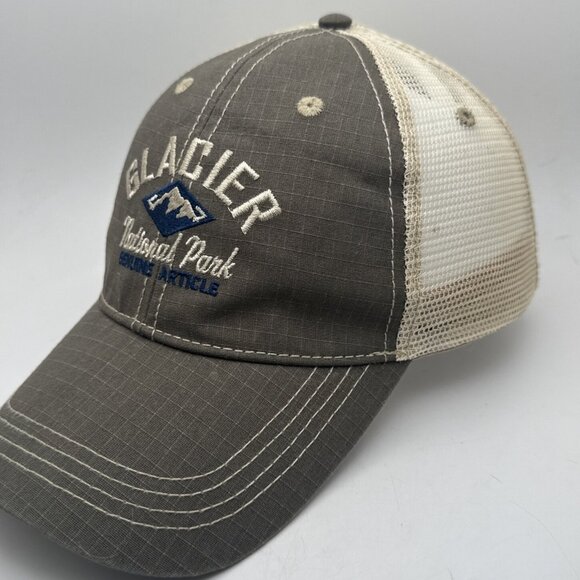 Glacier National Park Montana Mesh Back Adjustable Baseball Hat OSFM PrairieMtn - Picture 2 of 6